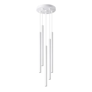 Lampa wisząca PASTELO 5P biała SL.1175 - Sollux