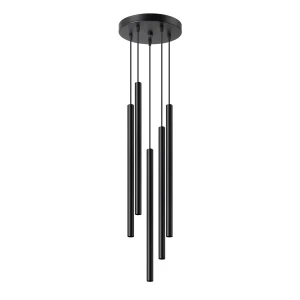 Lampa wisząca PASTELO 5P czarna SL.1176 - Sollux