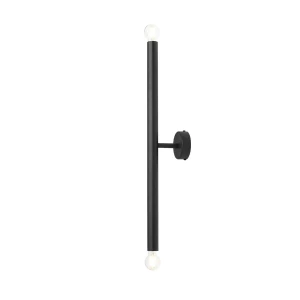 Aldex Kinkiet metalowy czarny dwupunktowy 60cm 1072D1_S z serii TUBO