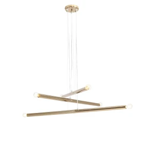 Aldex Lampa wisząca metalowa złota 6-punktowa 1072K30 z serii TUBO