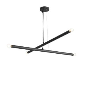 Aldex Lampa wisząca metalowa czarna 4-punktowa 1072L1 z serii TUBO