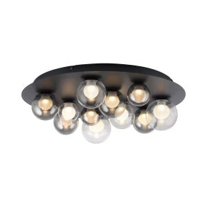Lampa sufitowa na pilota designerska szklane kule PURE POPUP 6588-15 - Paul Neuhaus