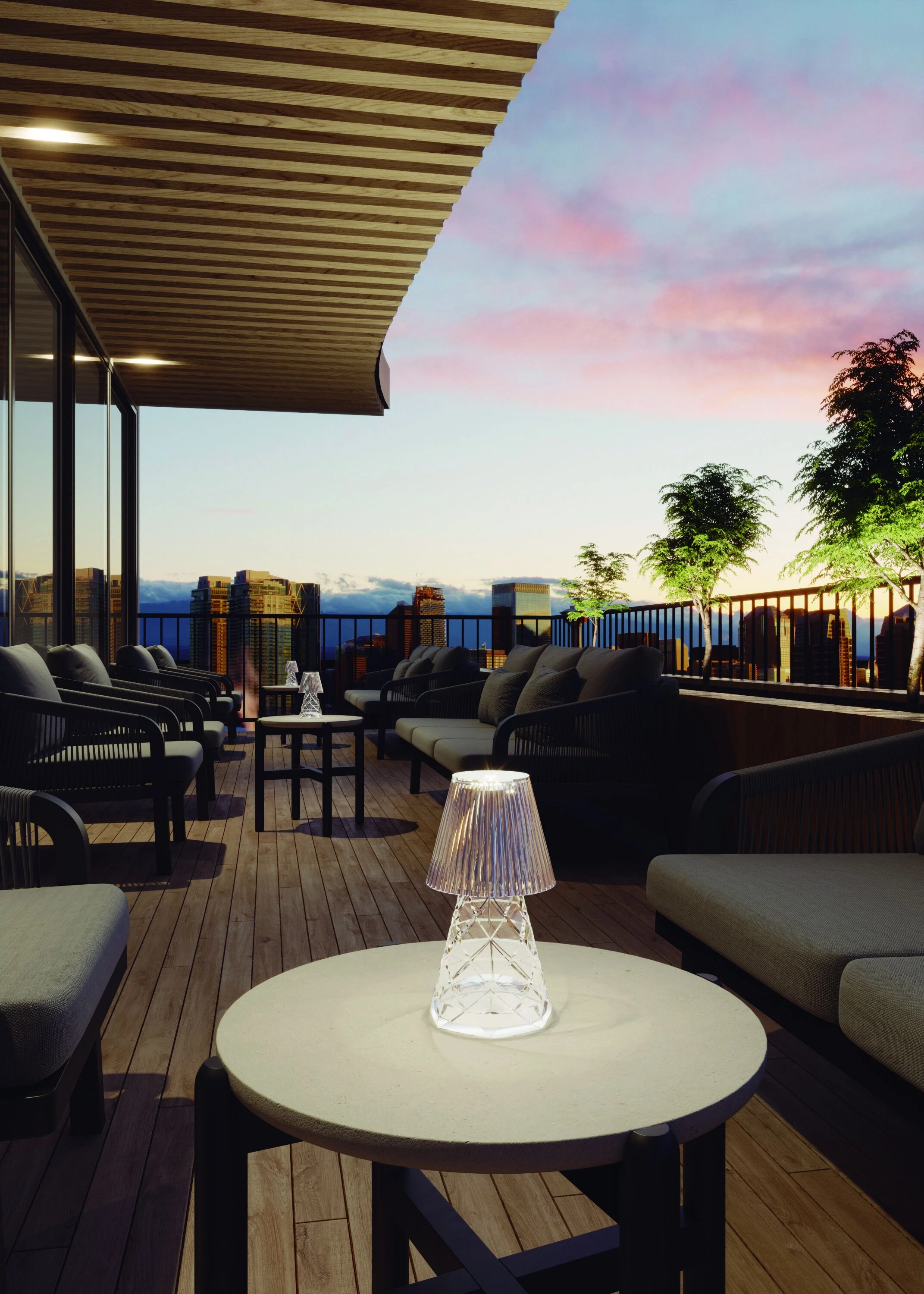 Lampa zewnętrzna stolikowa transparentna 3116 LOLA 20 LUX  – New Garden