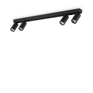 Lampa sufitowa PROFILO PL4 NERO 328195 - Ideal Lux