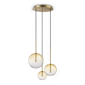 Lampa wisząca EQUINOXE SP3 AMBRA SFUMATO 364827 - Ideal Lux