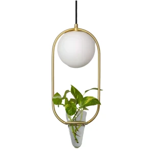 Lampa  Wisząca Złota Kula Mleczna Abruzzo Umbria E27 ABR-LWU-E27 - Abruzzo