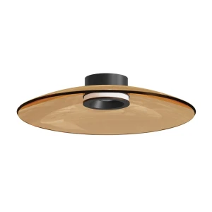 Plafon LED LIGHT ekskluzywna lampa sufitowa bursztynowe szko TRIAC 25268 Zambelis