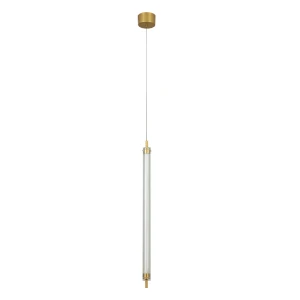 Lampa wiszaca LED LIGHT elegancka oprawa w kolorze szczotkowanego zota 25168 Zambelis