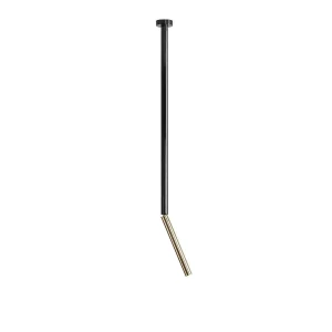 Aldex Plafon punktowy metalowy czarno-złoty 81cm 1067PL_G1_L z serii STICK BLACK