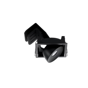 SPOT SQUARED Nowoczesna kwadratowa lampa wpuszczana LED czarny piaskowy S146 Zambelis