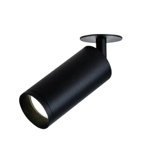 Lampa wpuszczana SPOT LED eleganckie oświetlenie punktowe czarne 9W 24deg; S057-24 Zambelis