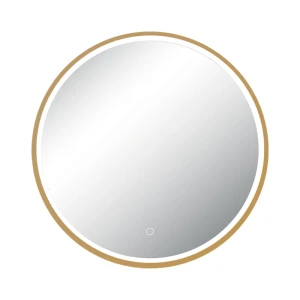 MIRROR WITH LED LIGHT eleganckie okrage zote lustro LED z funkcja sciemniania 25389 Zambelis