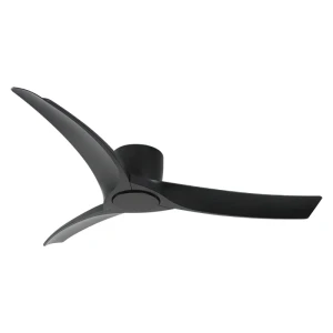 Plafon FAN czarny matowy minimalistyczny wentylator sufitowy metal-ABS 25395 Zambelis