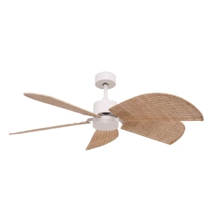 Plafon FAN WITH LED LIGHT nowoczesny wentylator sufitowy z bambusem 25328 Zambelis