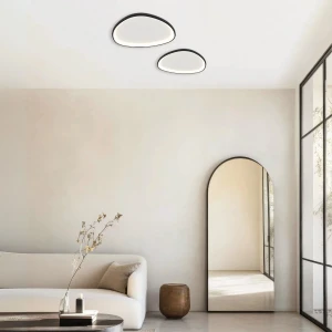 Plafon LED LIGHT elegancka czarna lampa sufitowa w stylu loft 23087 Zambelis