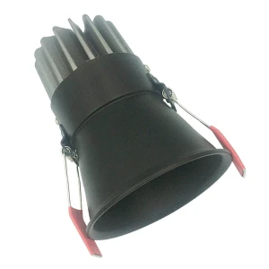 Lampa wpuszczana SPOT LED minimalistyczna oprawa podtynkowa czarny mat 10W 3000K S076 Zambelis