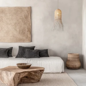 Lampa wiszaca Rattan Naturalny klimatyczny abazur z rattanu 23196 Zambelis