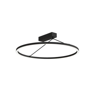 Plafon LED LIGHT eleganckie oswietlenie sufitowe czarny piaskowy TRIAC 2562 Zambelis