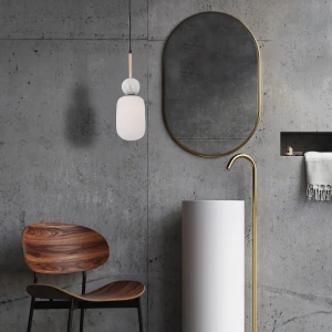 Lampa wiszaca WHITE MARBLE luksusowa oprawa z marmuru i szka opalowego 22215 Zambelis
