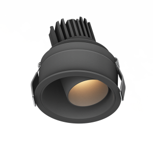 SPOT Stylowy reflektor wpuszczany LED IP44 czarny piaskowy S174 Zambelis