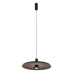 Lampa wiszaca LED LIGHT ACOUSTIC designerska lampa akustyczna szaro-czarna 25176 Zambelis