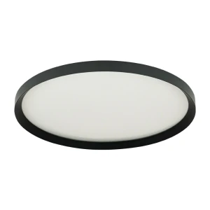 Plafon LED LIGHT designerska lampa sufitowa czarny piaskowy DALI mikropryzmatyczna 25198 Zambelis