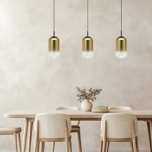LINE LED LIGHT minimalistyczna linia swietlna szklana czarno-zota 23232 Zambelis