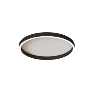 LED LIGHT Minimalistyczny plafon sufitowy LED CCT czarny piasek 25163 Zambelis