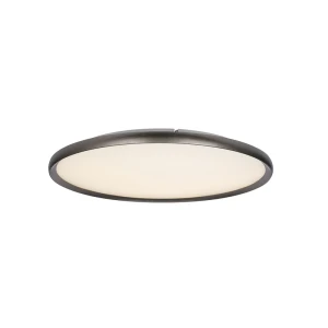 Plafon LED LIGHT industrialna oprawa sufitowa w odcieniu szczotkowanej szarosci 25190 Zambelis