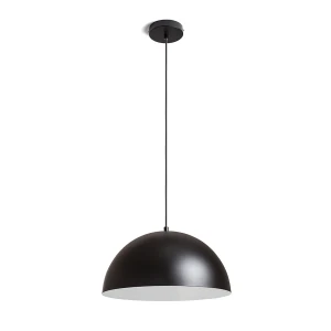 Lampa wisząca metalowa czarno-biała 40cm E27 R14113 - Rendl