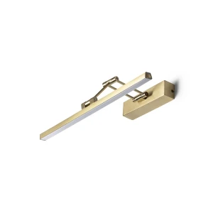 Kinkiet liniowy LED mosiężny z regulowanym ramieniem 46cm R14151 - Rendl