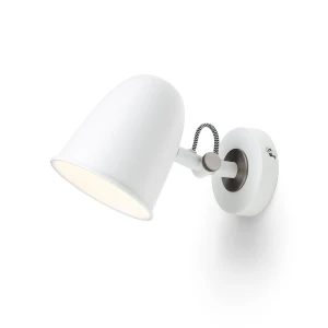 Kinkiet metalowy biały z uchylnym reflektorem 207 z serii Rendl R14185 - Rendl