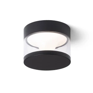 Plafon zewnętrzny LED czarny okrągły IP65 12cm R14202 - Rendl