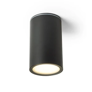 Plafon sufitowy cylindryczny czarny IP65 9,5cm R14211 - Rendl