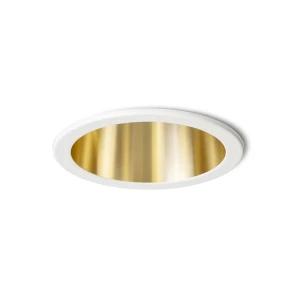 Oprawa wpuszczana aluminiowa biało-złota 6,8cm GU10 R14257 - Rendl