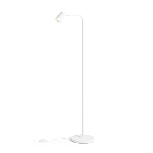 Lampa podłogowa biała z obrotowym reflektorem 142cm R14263 - Rendl