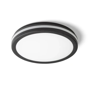 Plafon LED natynkowy czarny okrągły 30cm IP65 R14298 - Rendl