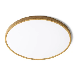 Plafon LED okrągły plastikowy kolor buk 60cm z serii RENDL R14307 - Rendl