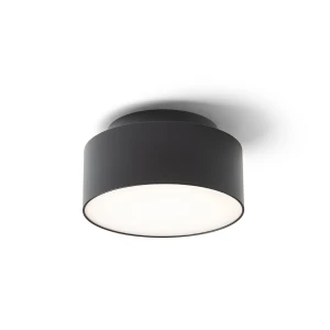 Plafon LED natynkowy czarny okrągły 14cm 18W R14341 - Rendl