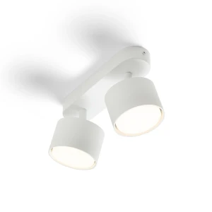 Reflektor natynkowy biały aluminiowy podwójny 21cm z serii Rendl R14404 - Rendl