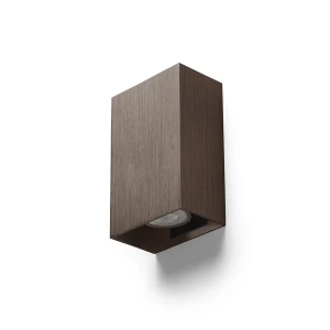 Kinkiet metalowy brązowy góra-dół 15cm R14418 - Rendl
