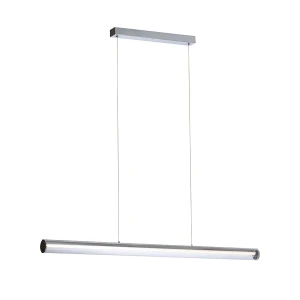 Lampa wisząca LED chromowana akrylowa podłużna 117cm R14493 - Rendl