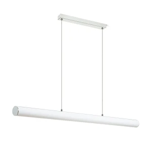 Lampa wisząca LED chromowana z mlecznym akrylem 117cm R14494 - Rendl