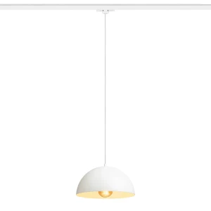 Lampa wisząca metalowa biała 30cm na szynoprzewód 15W R14506 - Rendl