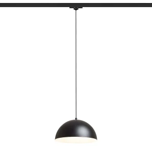 Lampa wisząca metalowa czarno-biała 30cm E27 R14508 - Rendl