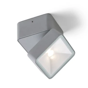 Reflektor LED zewnętrzny jasno szary regulowany 8,5cm R14591 - Rendl