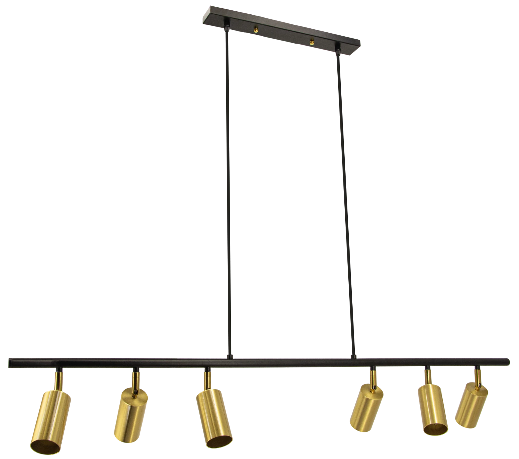 Lampa wisząca metalowa czarno-złota 6-punktowa 3502/6 z serii LIBERTY - Lampy Elem