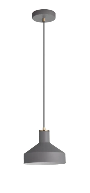 Lampa wisząca RITA szary, mosiądz antyczny Ø210 1xE27 8421797798635 - MDC