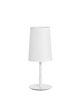Lampa stołowa GRAU biały 1xE14 abażur biały, elastyczna 8421797778484 - MDC