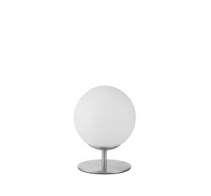 Lampa stołowa niska RONDA chrom matowy 1xE27 śr. klosza 15cm 8421797777234 - MDC